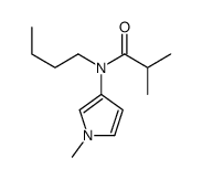 N-butyl-2-methyl-N-(1-methylpyrrol-3-yl)propanamide Structure