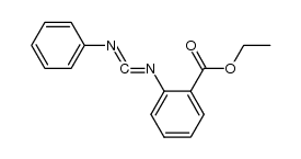 1-phenyl-3-(2-ethoxycarbonylphenyl) carbodiimide结构式