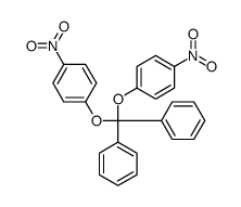 1-nitro-4-[(4-nitrophenoxy)-diphenylmethoxy]benzene结构式