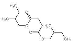 bis(2-methylbutyl) butanedioate structure