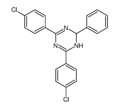 2,6-bis(4-chlorophenyl)-4-phenyl-1,4-dihydro-1,3,5-triazine Structure