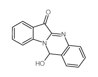 12-Hydroxyindolo(2,1-b)quinazoline-6(12H)-one结构式