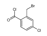 2-(bromomethyl)-4-chlorobenzoyl chloride Structure