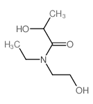 N-ethyl-2-hydroxy-N-(2-hydroxyethyl)propanamide Structure