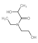 N-ethyl-2-hydroxy-N-(2-hydroxyethyl)propanamide structure