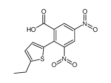 2-(5-ethylthiophen-2-yl)-3,5-dinitrobenzoic acid结构式