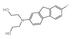 2-[(7-fluoro-9H-fluoren-2-yl)-(2-hydroxyethyl)amino]ethanol structure