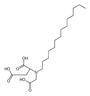 (2S)-2-[carboxymethyl(tetradecyl)amino]butanedioic acid结构式