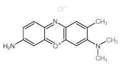 Phenoxazin-5-ium,7-amino-3-(dimethylamino)-2-methyl-, chloride (1:1) Structure