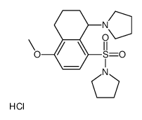 1-(5-methoxy-8-pyrrolidin-1-ylsulfonyl-1,2,3,4-tetrahydronaphthalen-1-yl)pyrrolidine,hydrochloride Structure