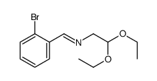 1-(2-bromophenyl)-N-(2,2-diethoxyethyl)methanimine结构式