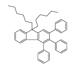 9,9-dihexyl-2,3,4-triphenylfluorene结构式