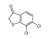 6,7-dichloro-1-benzothiophen-3-one结构式