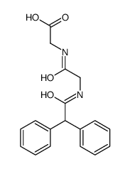 2-[[2-[(2,2-diphenylacetyl)amino]acetyl]amino]acetic acid结构式