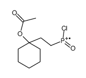 2-(1-acetyloxycyclohexyl)ethyl-chloro-oxophosphanium Structure