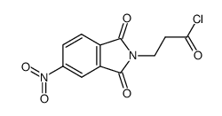 3-(5-nitro-1,3-dioxoisoindolin-2-yl)propanoyl chloride结构式