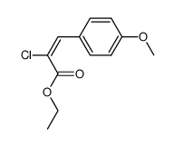 (E)-ethyl 2-chloro-3-(4-methoxyphenyl)propenoate Structure