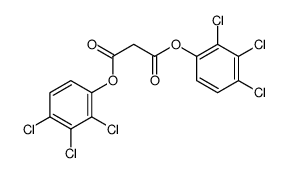 bis(2,3,4-trichlorophenyl) propanedioate Structure