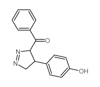 Methanone,[4,5-dihydro-4-(4-hydroxyphenyl)-3H-pyrazol-3-yl]phenyl- Structure