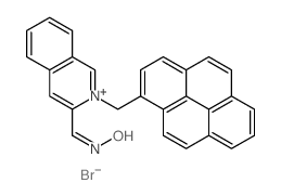 Isoquinolinium,3-[(hydroxyimino)methyl]-2-(1-pyrenylmethyl)-, bromide (1:1) picture