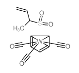 but-3-ene-2-sulfinate,carbon monoxide,cyclopenta-1,3-diene,tungsten结构式