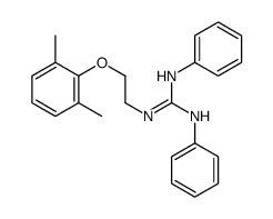 1,2-Diphenyl-3-[2-(2,6-dimethylphenyloxy)ethyl]guanidine structure