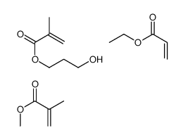 ethyl prop-2-enoate,3-hydroxypropyl 2-methylprop-2-enoate,methyl 2-methylprop-2-enoate结构式