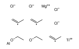 magnesium,ethanolate,titanium(4+),tris(prop-1-en-2-yl)alumane,tetrachloride Structure