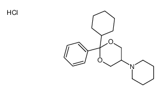 1-(2-cyclohexyl-2-phenyl-1,3-dioxan-5-yl)piperidine,hydrochloride结构式