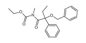 (2-benzyloxy-2-phenyl-butyryl)-methyl-carbamic acid ethyl ester Structure