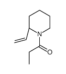 Piperidine, 2-ethenyl-1-(1-oxopropyl)-, (2S)- (9CI)结构式