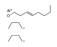 (E)-dibutyl(oct-3-en-1-olato)aluminium Structure