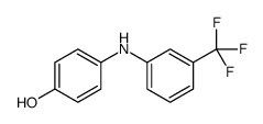 4-[3-(trifluoromethyl)anilino]phenol结构式