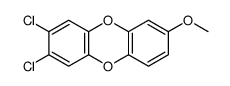 2,3-dichloro-7-methoxydibenzo-p-dioxin Structure