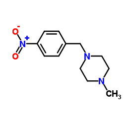 1-Methyl-4-(4-nitrobenzyl)piperazine Structure
