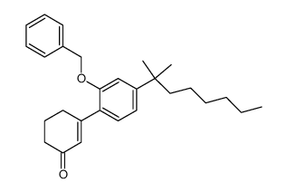 3-[2-benzyloxy-4-(1,1-dimethylheptyl)phenyl]cyclohex-2-en-1-one结构式