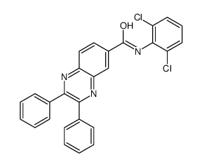 N-(2,6-dichlorophenyl)-2,3-diphenylquinoxaline-6-carboxamide Structure