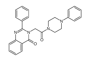 3-[2-oxo-2-(4-phenylpiperazin-1-yl)ethyl]-2-phenylquinazolin-4-one结构式
