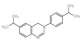 Quinazoline,3,4-dihydro-6-(1-methylethyl)-3-[4-(1-methylethyl)phenyl]-结构式