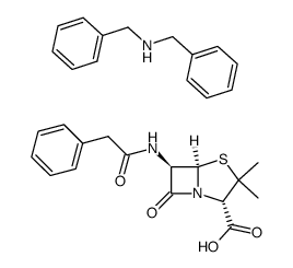 benzylpenicillin, salt with dibenzylamine结构式
