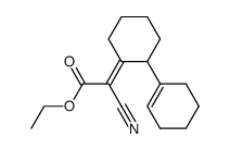Ethyl (E)/(Z)-[2-(1-cyclohexen-1-yl)cyclohexylidene]cyanoacetate结构式