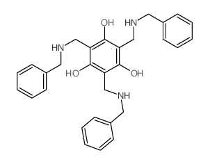 1,3,5-Benzenetriol,2,4,6-tris[[(phenylmethyl)amino]methyl]-结构式