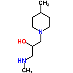 1-METHYLAMINO-3-(4-METHYL-PIPERIDIN-1-YL)-PROPAN-2-OL结构式