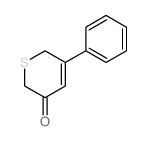 5-phenyl-6H-thiopyran-3-one结构式