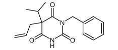 5-Allyl-1-benzyl-5-isopropyl-2,4,6(1H,3H,5H)-pyrimidinetrione结构式