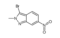 3-bromo-2-methyl-6-nitro-indazole Structure