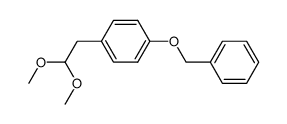 2-(4-benzyloxyphenyl)-1,1-dimethoxyethane Structure
