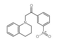 Ethanone,2-(3,4-dihydro-1(2H)-quinolinyl)-1-(3-nitrophenyl)-结构式