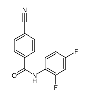 Benzamide, 4-cyano-N-(2,4-difluorophenyl)- (9CI) structure