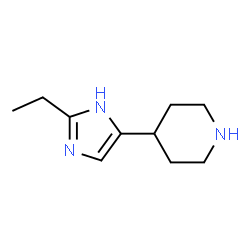 Piperidine,4-(2-ethyl-1H-imidazol-4-yl)- (9CI) Structure